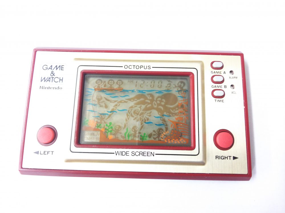 日本謹製ニンテンドー　オクトパス　ゲームアンドウォッチ　LCD OCTOPUS Game Watch OC-22 Tested NintendoRef 1649 [美品] #920226 ゲームウォッチ